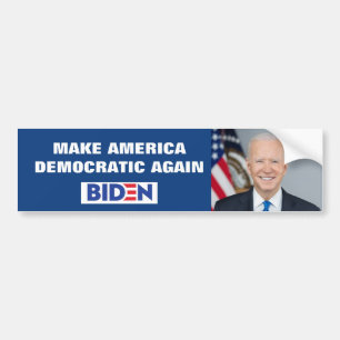 AMERIKA WIEDER DEMOKRATISCH MACHEN AUTOAUFKLEBER