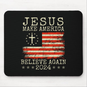 Amerika wieder glauben 2024 Patriotic 4. J Mousepad