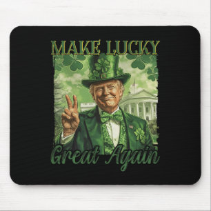 Amerika wieder glücklich machen Trump Beer Kleebla Mousepad
