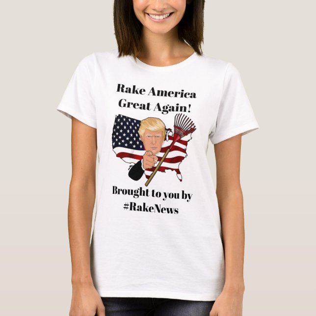 Amerika wieder groß machen, Anti Donald Trump T-Shirt (Vorderseite)