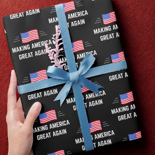 Amerika wieder groß machen geschenkpapier