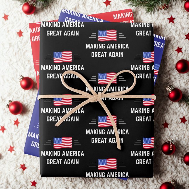 Amerika wieder groß machen geschenkpapier set (Von Creator hochgeladen)