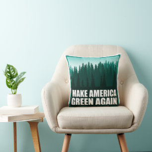 Amerika wieder grün machen kissen