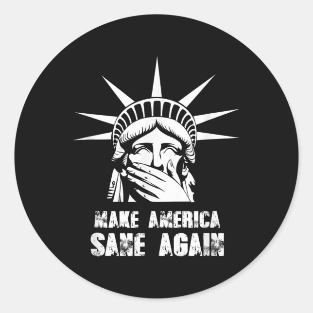 Amerika wieder in Schwung bringen - Protest gegen  Runder Aufkleber (Vorderseite)