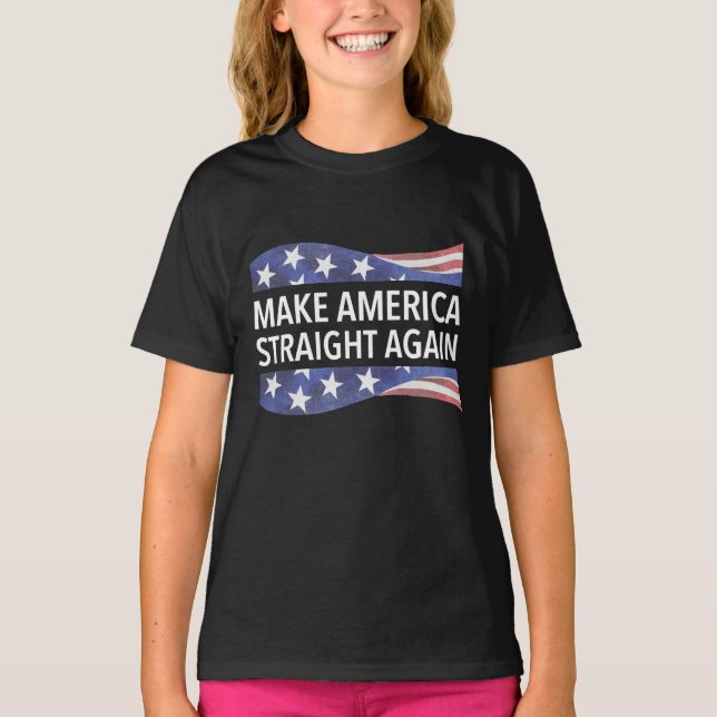 Amerika wieder ins rechte Licht rücken T-Shirt (Vorderseite)