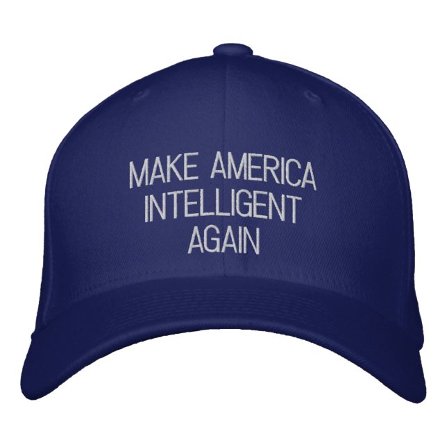 AMERIKA WIEDER INTELLIGENT MACHEN BESTICKTE BASEBALLKAPPE (Vorderseite)