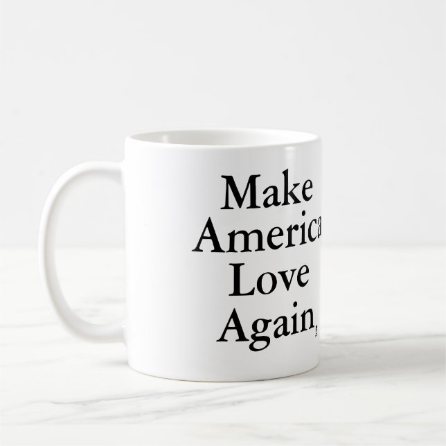 Amerika wieder Liebe Trump Melania Tasse (Links)