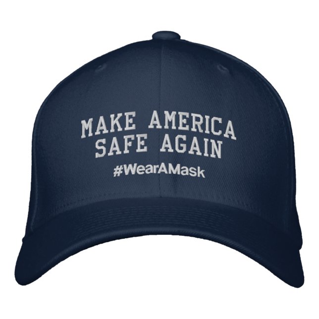 Amerika wieder sicher machen| #WearAMask Hat Bestickte Baseballkappe (Vorderseite)