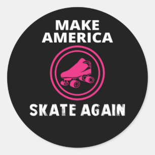 Amerika wieder Skate machen Runder Aufkleber