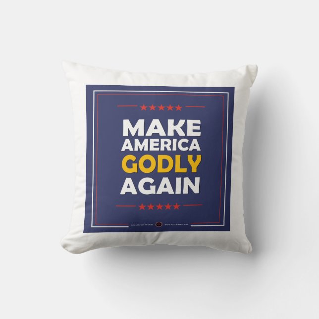 Amerika wieder zum Guten wenden Kissen (Vorderseite)