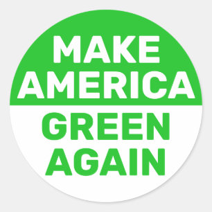 Amerika wieder zum Klimaschutz machen Runder Aufkleber