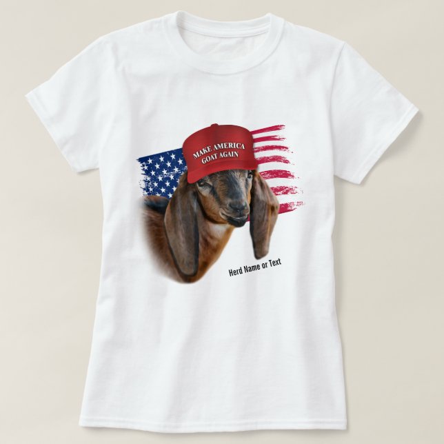 Amerika wieder zum Nubischen Kinderziegen machen T-Shirt (Design vorne)