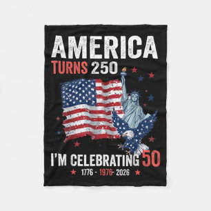 Amerika wird 250, 50 patriotische Feiern Fleecedecke
