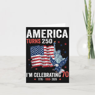 Amerika wird 250 Feiern 70 Patriotische Karte