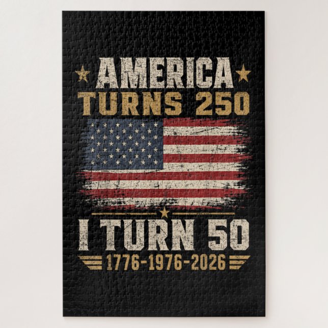 Amerika wird 250, ich werde 50 (Vertikal)