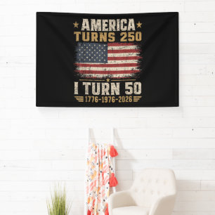 Amerika wird 250, ich werde 50 banner