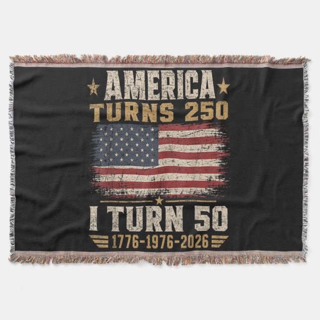Amerika wird 250, ich werde 50 decke (Vorderseite)
