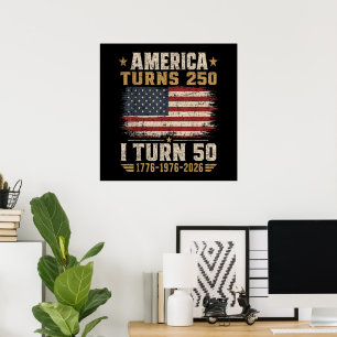 Amerika wird 250, ich werde 50 poster