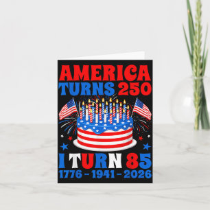 Amerika wird 250 ich werde 85 250. Jubiläum 85. Ge Karte