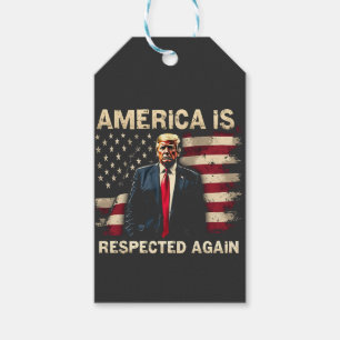 Amerika wird wieder respektiert Trump USA 4. Juli Geschenkanhänger