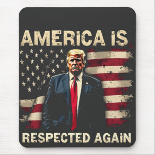 Amerika wird wieder respektiert Trump USA 4. Juli Mousepad