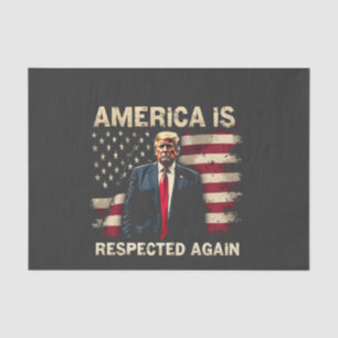 Amerika wird wieder respektiert Trump USA 4. Juli Seidenpapier