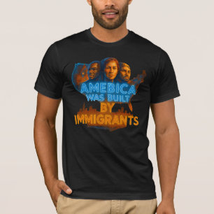 Amerika wurde von Einwanderern aufgebaut T-Shirt