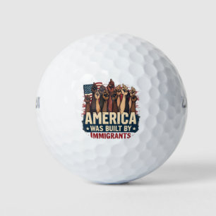 Amerika wurde von Immigranten erbaut, Trump-Demokr Golfball