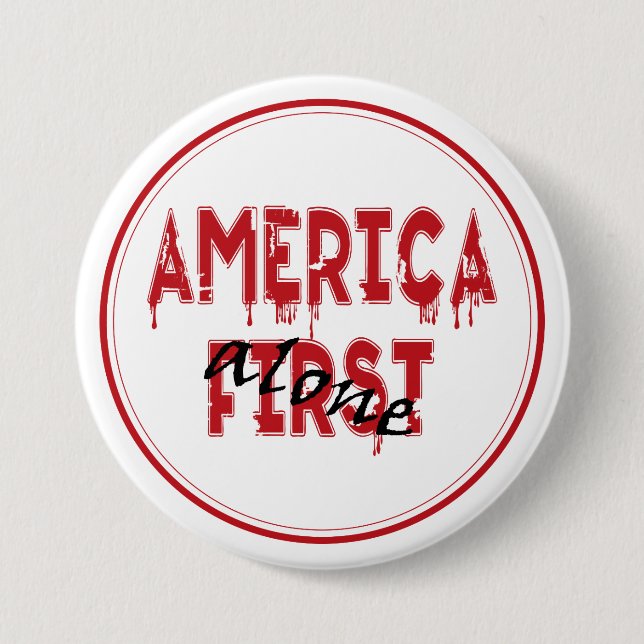 Amerika zuerst... button (Vorderseite)