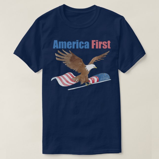 Amerika zuerst in Shirt (Design vorne)