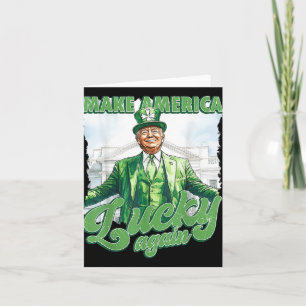 Amerika zum Glück zum Trump St Patricks Day Karte
