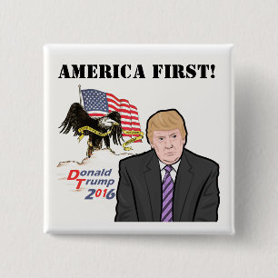 AMERIKA ZUNÄCHST! BUTTON