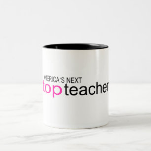 Amerikafolgender Spitzenlehrer Zweifarbige Tasse