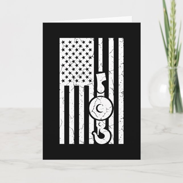 AMERIKAN FLAG US FLAG Kranbetreiber Karte (Vorderseite)