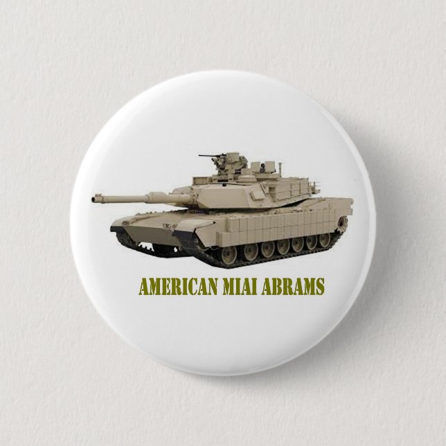 AMERIKAN M1A1 ABRAMS TANK BUTTON (Vorderseite)