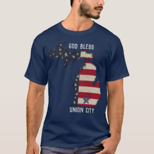 AMERIKAN PATRIOTIC MICHIGAN   IHRE STADT T-Shirt