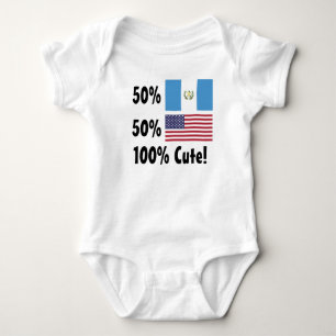 Amerikaner 100% 50% Guatemalteke-50% niedlich Baby Strampler