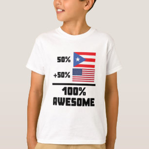 Amerikaner 100% 50% Puertorikaner-50% fantastisch T-Shirt