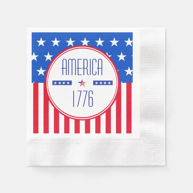 Amerikaner 1776 patriotisch serviette (Vorderseite)