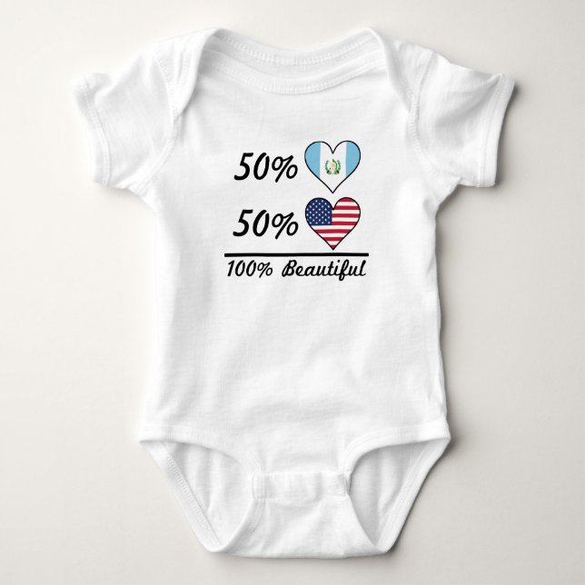 Amerikaner 50% Guatemalteke-50% 100% schön Baby Strampler (Vorderseite)