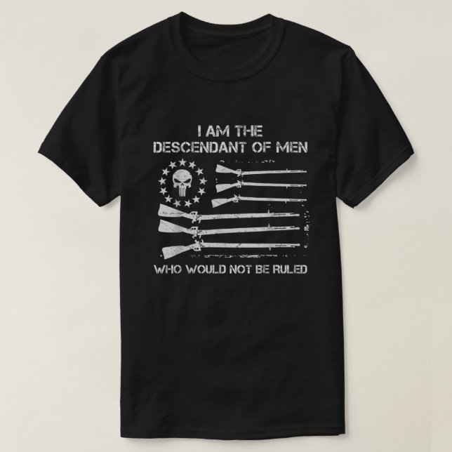 Amerikaner - Abkömmling der Männer, die nicht wäre T-Shirt (Design vorne)