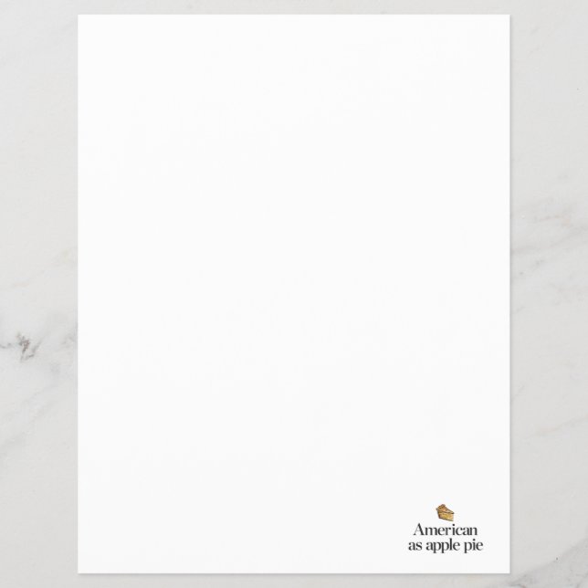 Amerikaner als Apple Pie Flyer (Vorne)