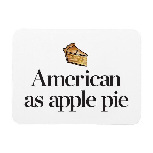 Amerikaner als Apple Pie Magnet (Horizontal)