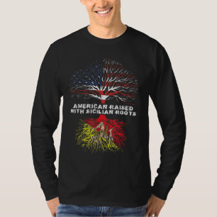 Amerikaner aufgewachsen mit sizilianischen Roots S T-Shirt