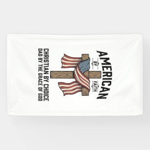 Amerikaner aus Glauben Christlicher Vater Patrioti Banner