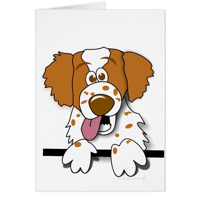 Amerikaner-Bretagnespaniel-niedlicher Cartoon-Hund (Vorne)
