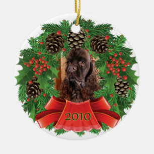 Amerikaner-Cocker Keramik Ornament