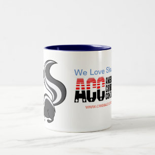 Amerikaner Cribbage Kongress-Stinktier-Schale Zweifarbige Tasse