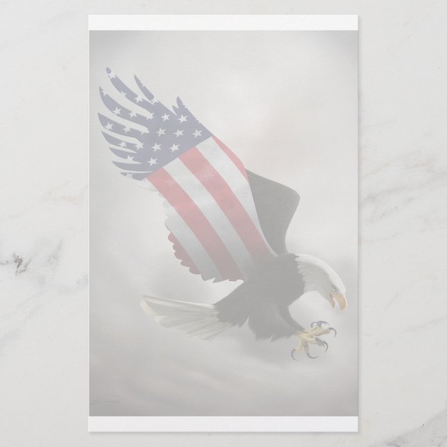 Amerikaner Eagle Briefpapier (Vorderseite)