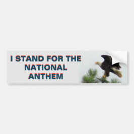 Amerikaner Eagle, das ich für die Hymne stehe Autoaufkleber